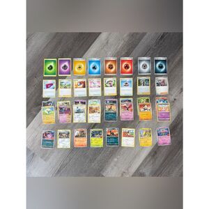 40 Pokémon Assorted Card Lot Stage 2 Stage 1 Basic Trainers